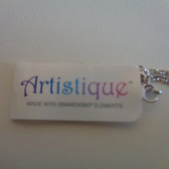 Artistique Sterling Silver Pink Flamingo Crystal Pendant w/Chain NIB - Picture 11 of 14